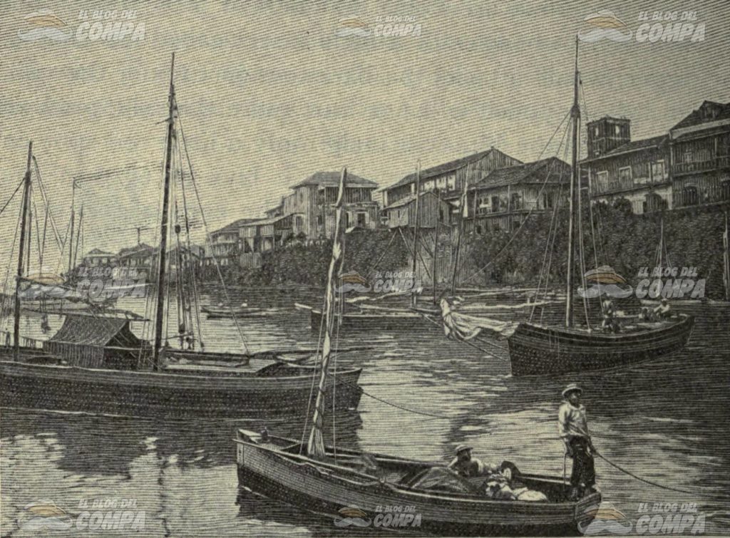 Muelle de la ciudad de Panamá en 1897